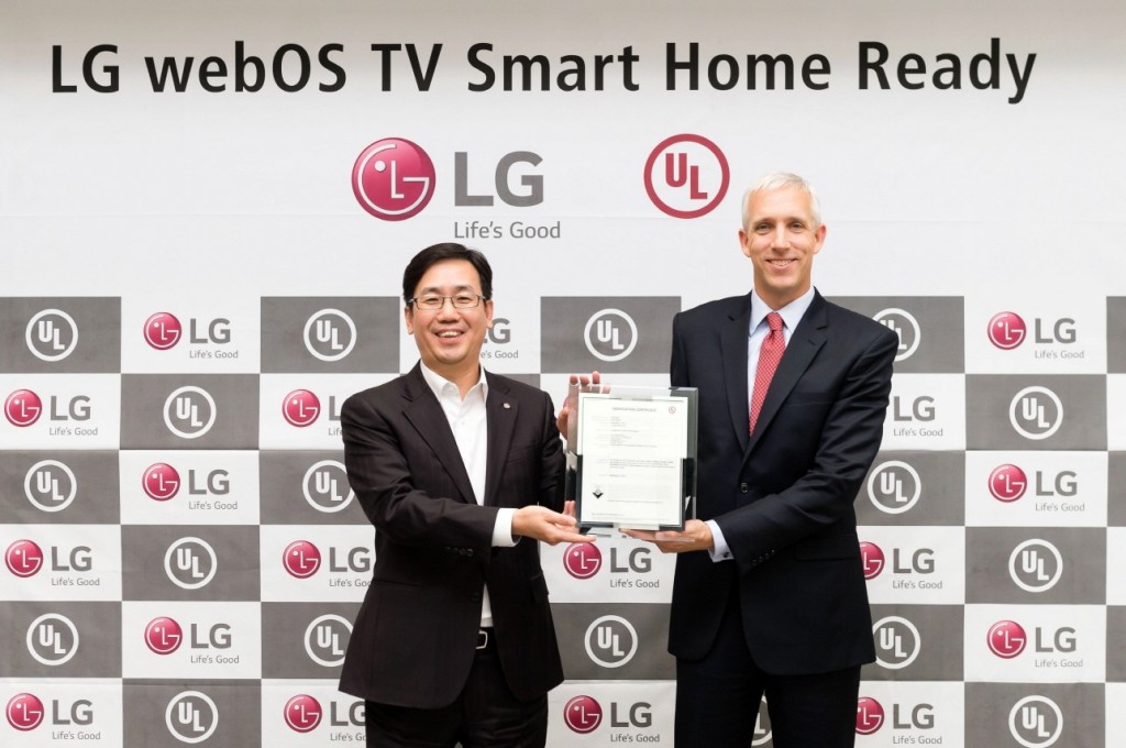 , LG WEBOS 3.0 RECEIVES UL VERIFICATION FOR SMART HOME READINESS
