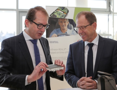 , Germany’s Minister of Transport Dobrindt learns about the future of the car