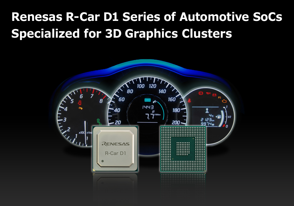 , New SoCs Implement 3D Graphics as High-End Version of the Successful 2D Cluster MCU Series