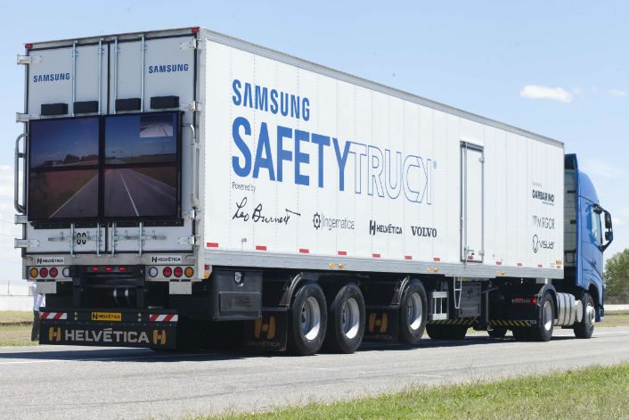 , Samsung Presents First &ldquo;Samsung Safety Truck&rdquo; Prototype