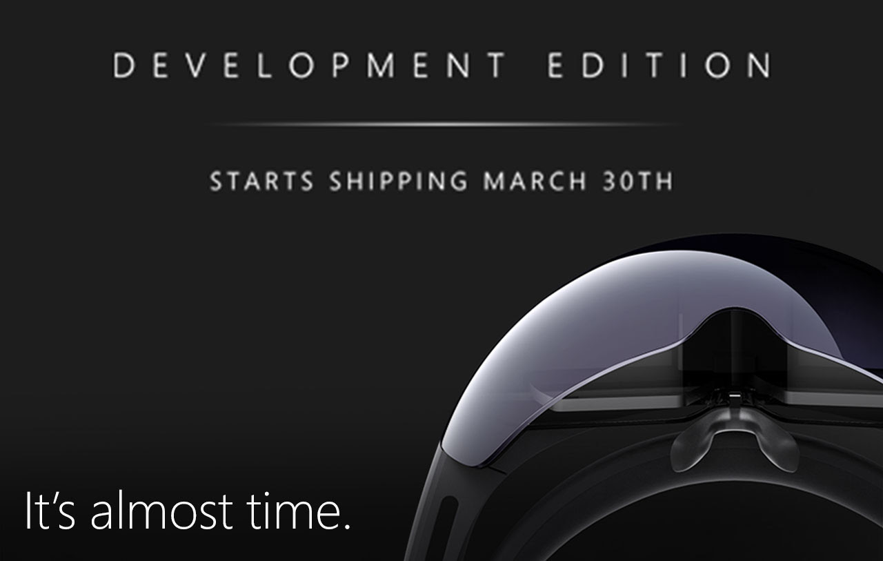 , Microsoft HoloLens Development Edition starts shipping March 30
