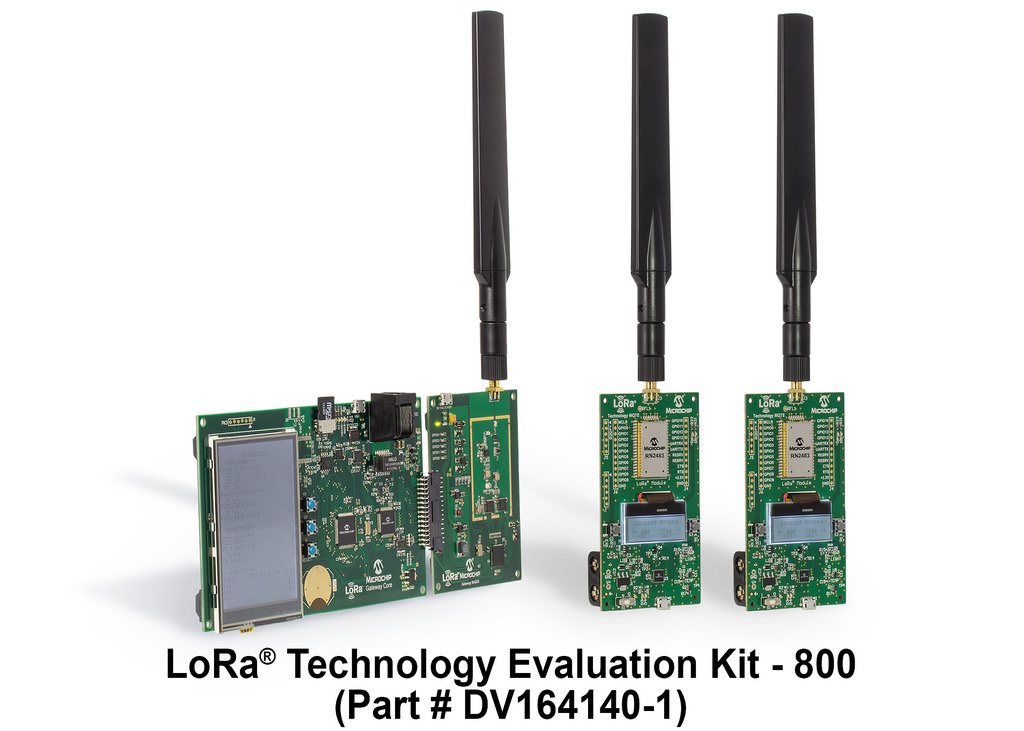 , Microchip Debuts Industry’s First LoRa® Technology Evaluation Kits for Low-Power Wide-Area Networks (LPWAN)