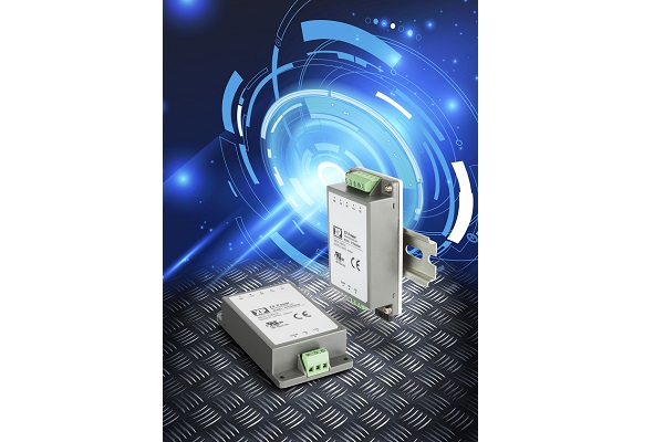 , Encapsulated DC-DC converters offer chassis or DIN rail mounting
