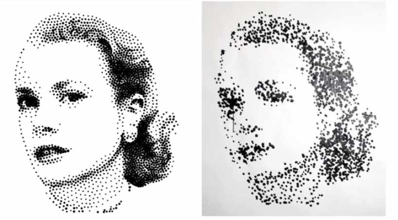 , Dot-drawing with drones