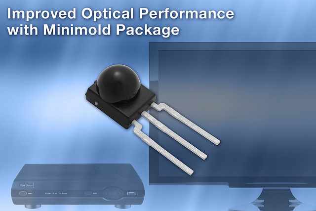 Vishay Intertechnology Miniature Minimold Through-Hole IR Receivers Offer Improved Optical Performance