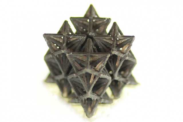 , 3-D-printed structures shrink when heated