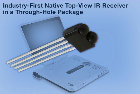 , Vishay Intertechnology Native Top-View IR Receivers in Through-Hole Package Save Space in Consumer Products
