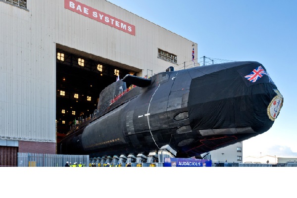, BAE Systems lauches Audacious – the fourth state-of-the-art Astute submarine