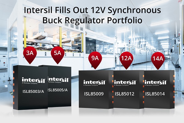 , Intersil Fills Out 12V Synchronous Buck Regulator Portfolio