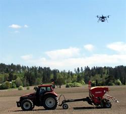 , Remote sensing performed by flying robots