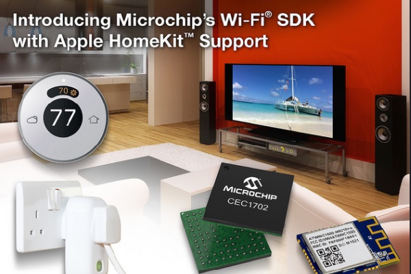 , Microchip&rsquo;s Wi-Fi&reg; SDK with Apple HomeKit Support Now Available