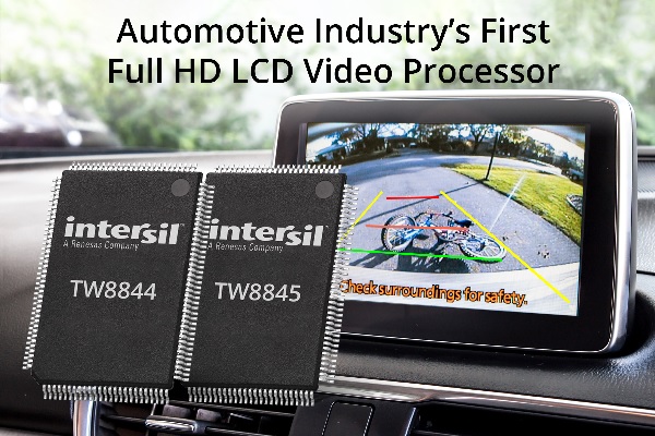 , Intersil Ships Automotive Industry’s First Full HD LCD Video Processor