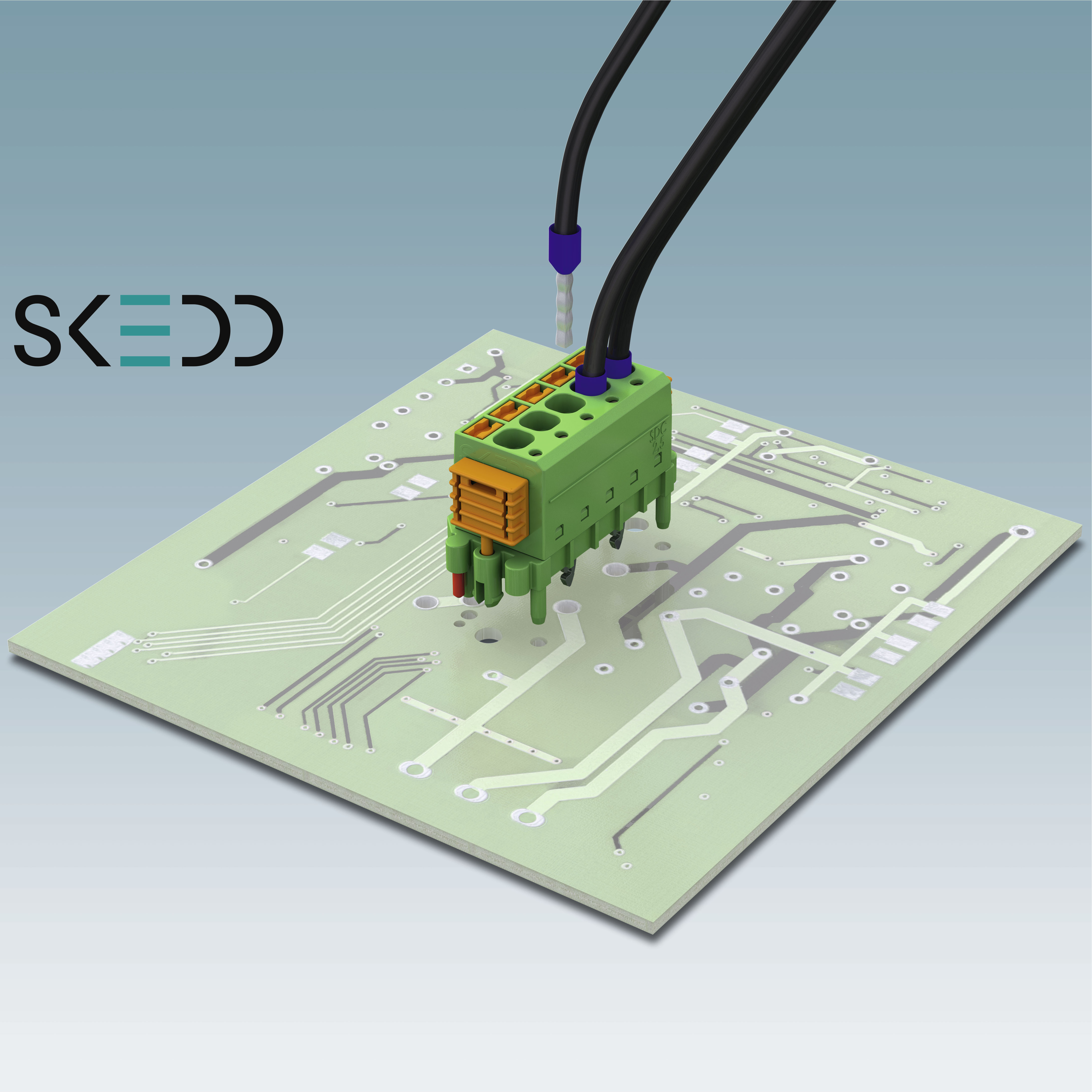 , Phoenix Contact PCB connectors with new SKEDD direct-to-board technology plug in any position, no tools required – now available through TTI, Inc.