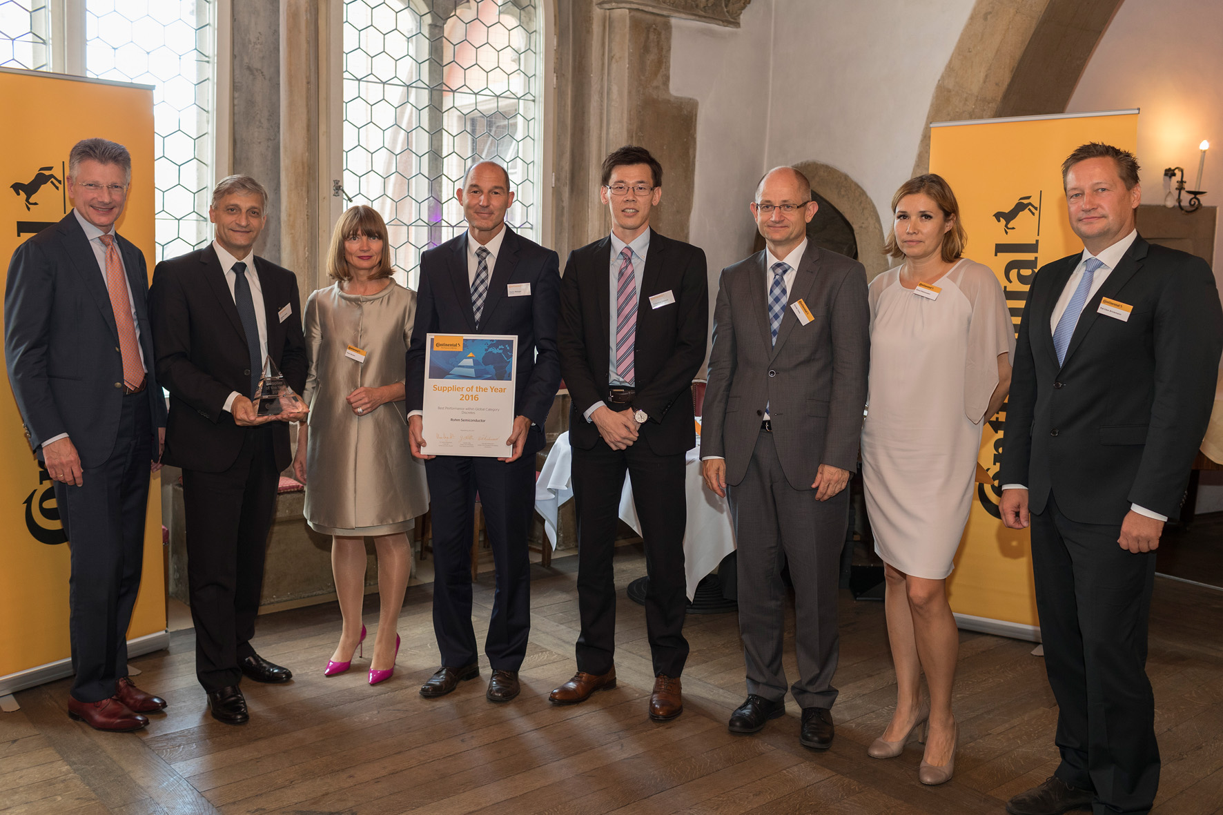 , Continental awards ROHM Semiconductor ”Supplier of the Year 2016