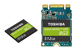 , Toshiba Memory Corporation Unveils Single Package NVMe™ Client SSD Utilizing 64-Layer, 3D Flash Memory