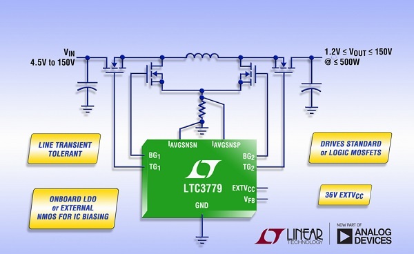 , 150V Synchronous Buck-Boost Controller Eliminates Surge Protection Devices &amp; Delivers Up to 99% Efficiency