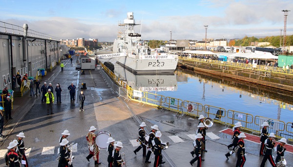 , Second River Class Offshore Patrol Vessel Named in Glasgow