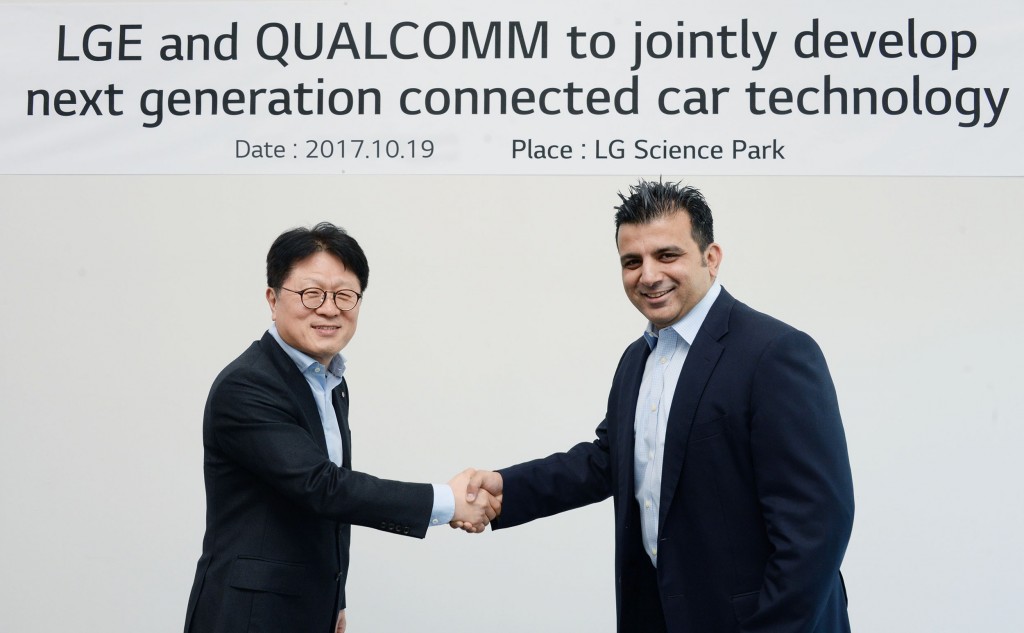 , LG AND QUALCOMM TO JOINTLY RESEARCH AND DEVELOP NEXT-GEN CONNECTIVTY SOLUTIONS FOR CARS