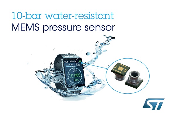 , STMicroelectronics Announces Class-Leading Water-Resistant Pressure Sensor and First Design Win in High-Performance Wearables from Samsung