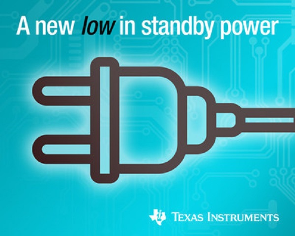 , TI enables designers to achieve a new low in standby power