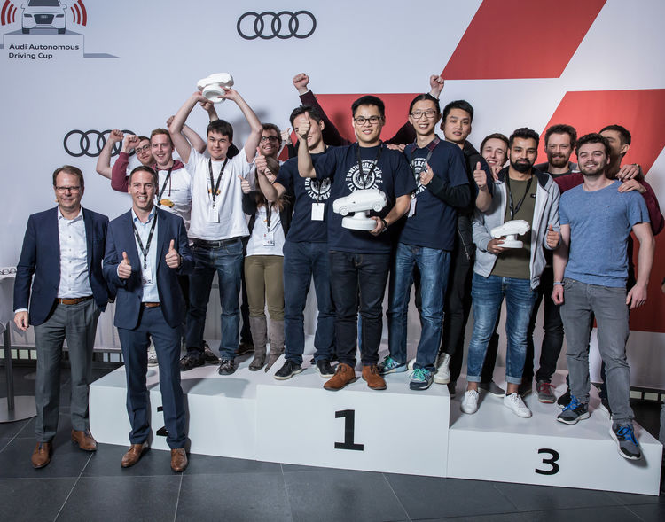 , Team AFILSOP of the Ilmenau University wins Audi Autonomous Driving Cup 2017