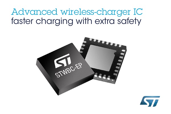 , Advanced Wireless-Charging Chip from STMicroelectronics Enables Faster Charging of Smartphones and Tablets