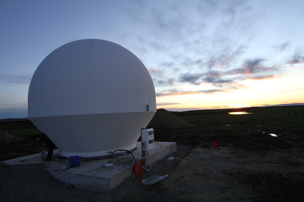 Installation of a smallsat-tracking ground station in a polar environment (courtesy of Orbit Communications Systems, Ltd.)