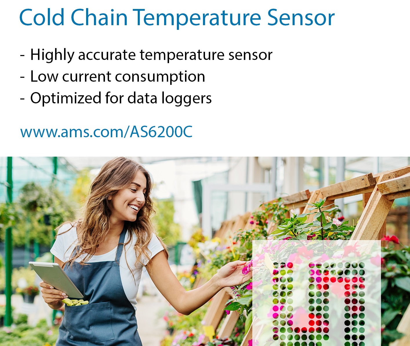 , New highly accurate digital temperature sensor from ams helps designers of cold-storage equipment to meet demanding error budget targets