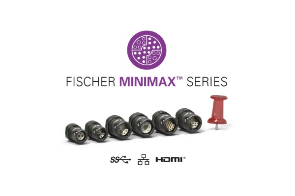 , Miniature high-speed data: Fischer MiniMaxTM Series with AWG24 Ethernet and 20m/24h IP68 sealing