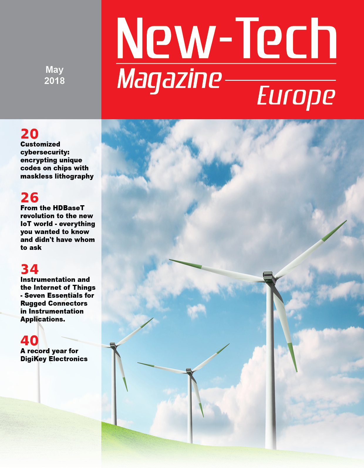 , New-Tech Europe Magazine | May 2018