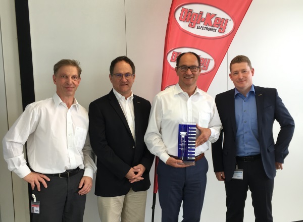 , Vishay Honors Digi-Key with 2017 European Catalog Distributor of the Year Award