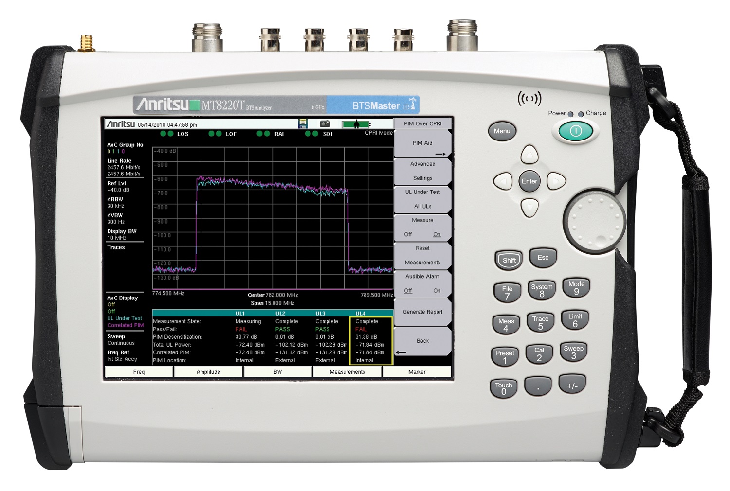 , Anritsu Introduces Industry-first PIM Over CPRI Capability for BTS Master™ Handheld Base Station Analyzers