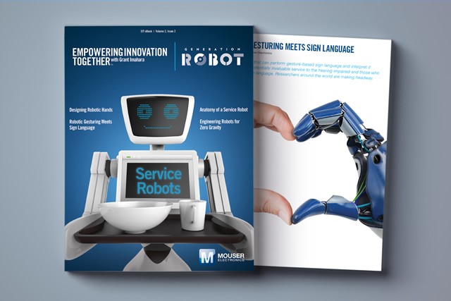 , Mouser Electronics and Grant Imahara Present New “Generation Robot” E-Book Focused on Service Robots