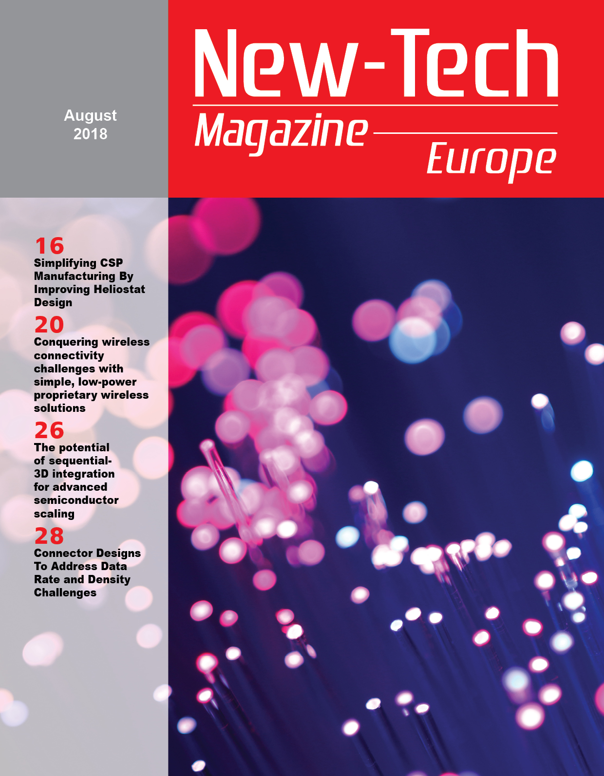 , New-Tech Europe Magazine | August 2018