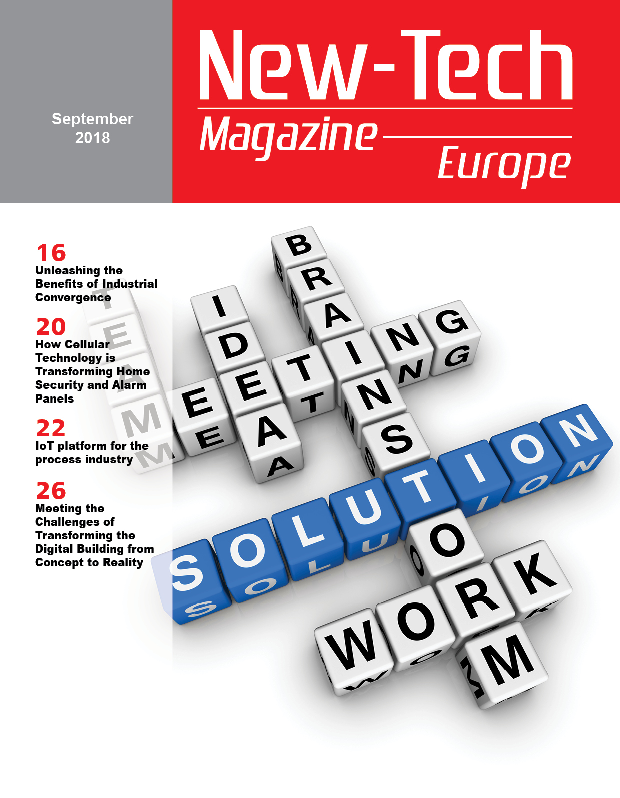 , New-Tech Europe Magazine | September 2018