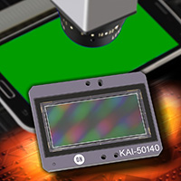 , 50 Megapixel CCD Image Sensor from ON Semiconductor Targets Inspection of Smartphone Displays