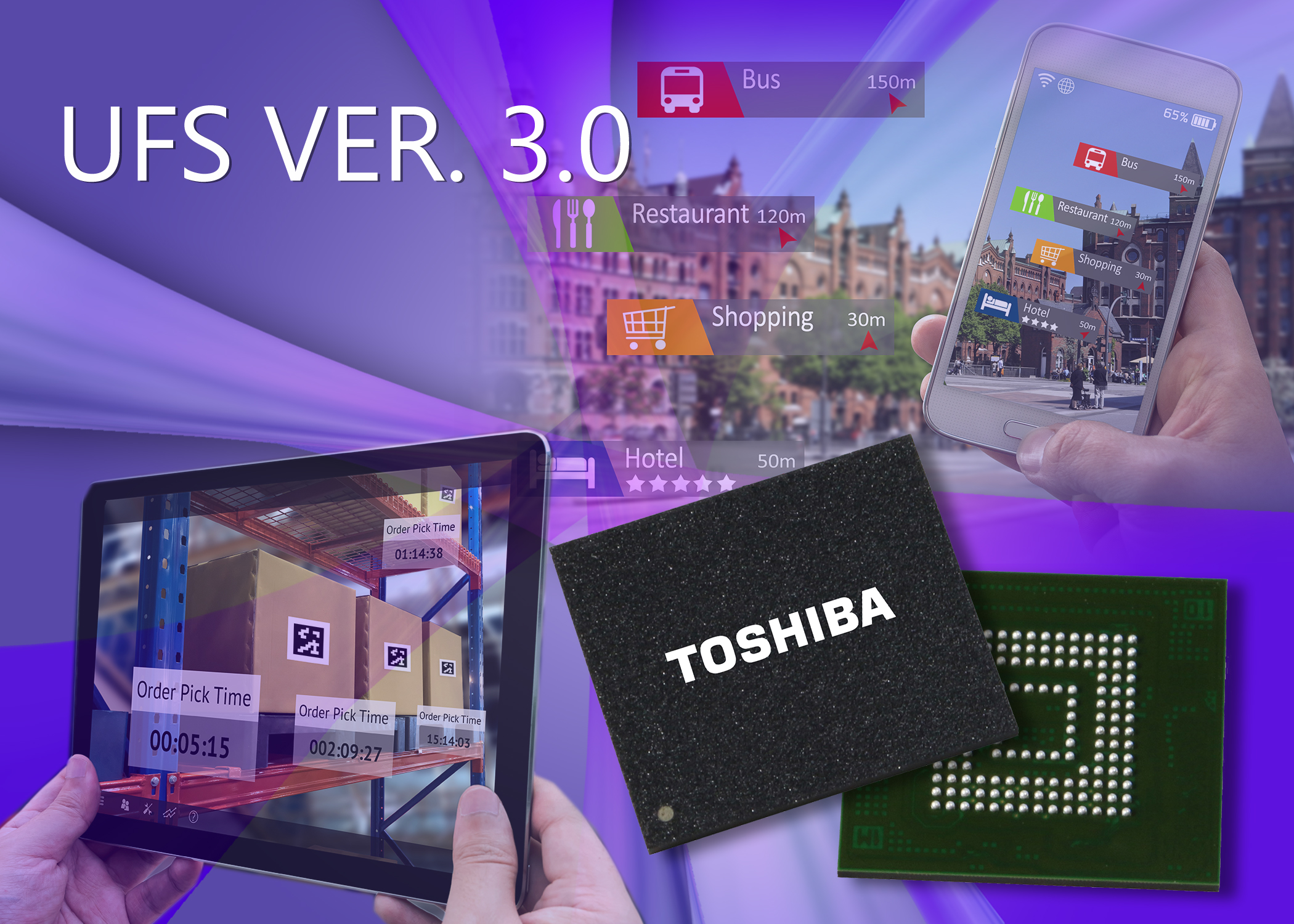 , Toshiba Memory Europe Unveils Industry’s First UFS Ver. 3.0 Embedded Flash Memory Devices