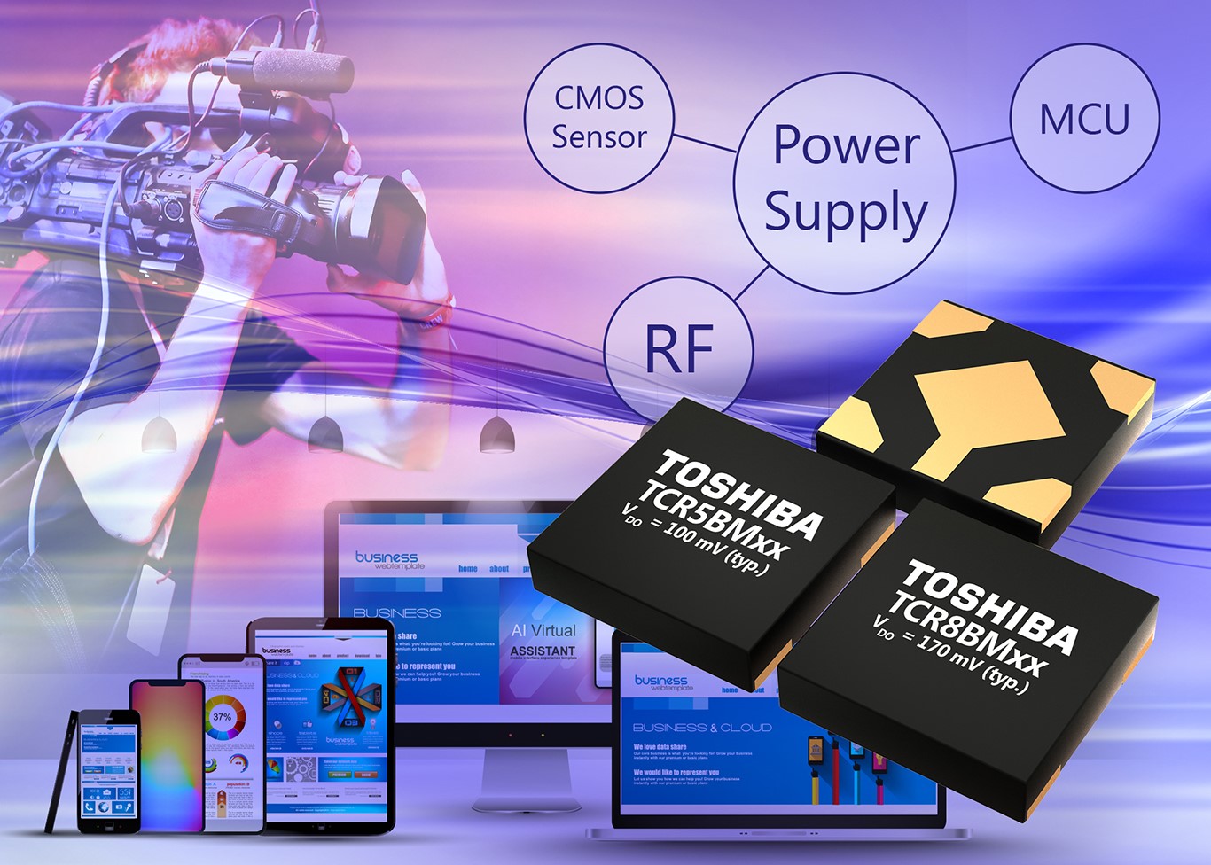 , Toshiba&rsquo;s new small surface mount LDO regulators lower power consumption