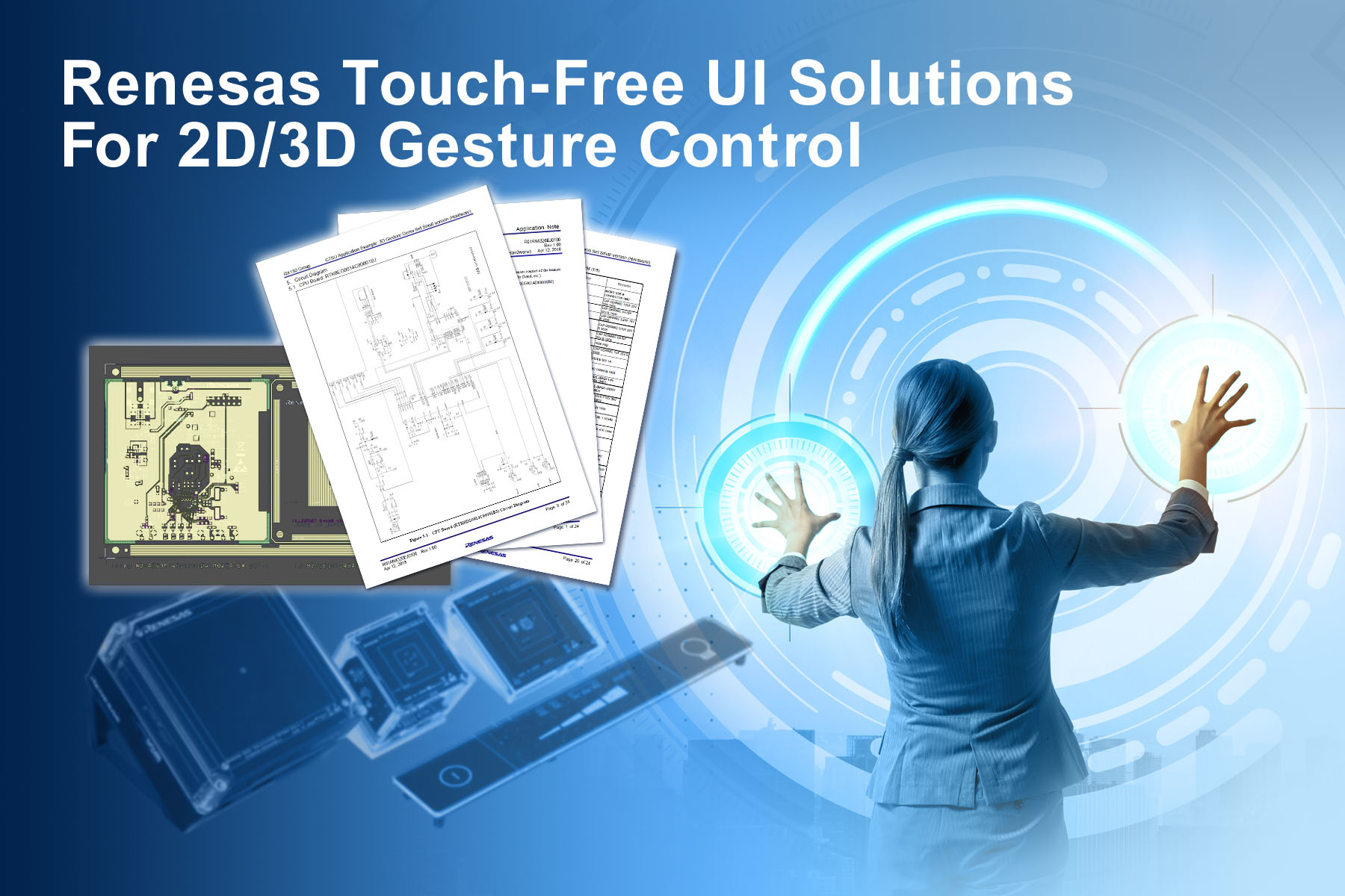 , Renesas Electronics Launches Touch-Free UI Solutions with Capacitive Touch-Key Microcontrollers For 2D/3D Gesture Control