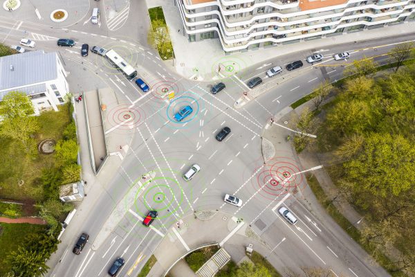 , Audi networks with traffic lights in Europe