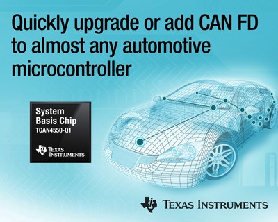 , TI introduces the first system basis chip with integrated CAN FD controller and transceiver