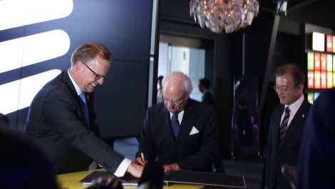 , Korean President and Swedish Monarch celebrate eSports match at Ericsson Studio