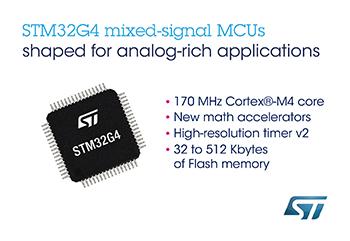 , STMicroelectronics Raises Performance, Efficiency, and Security of Next-Generation Digital Power Applications with STM32G4 Microcontrollers