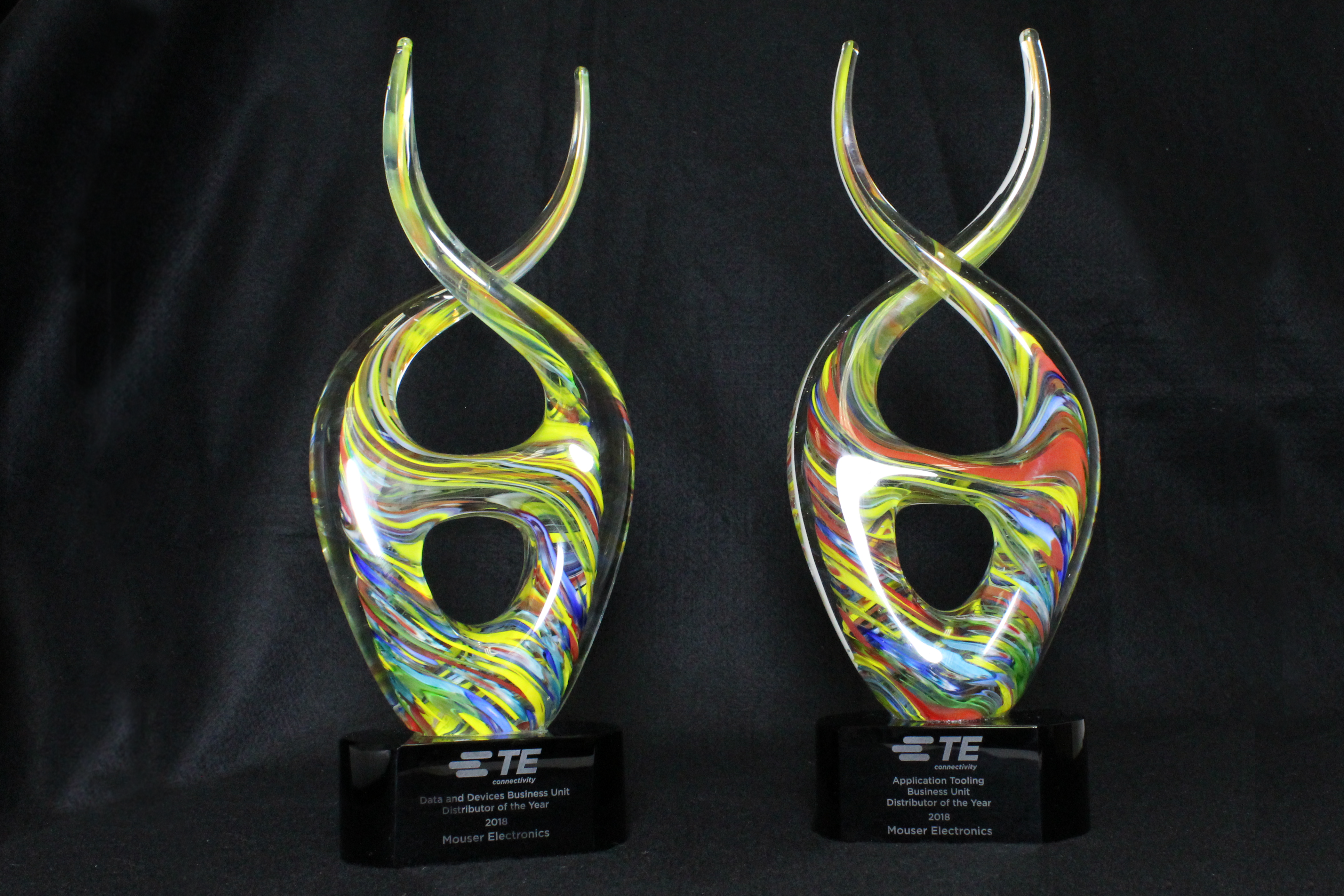 , Mouser Electronics Honored with Two Business Unit Distributor of the Year Awards from TE Connectivity