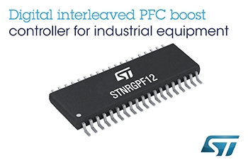 , Flexible Digital Power-Factor Controller from STMicroelectronics Leverages Analog Performance and Stability for Industrial Applications