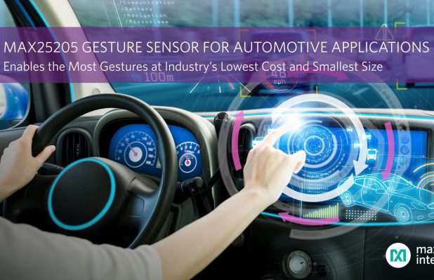 , Maxim Integrated Enables Dynamic Gesture Sensing for Automotive Applications at Industry&rsquo;s Lowest Cost and Smallest Size