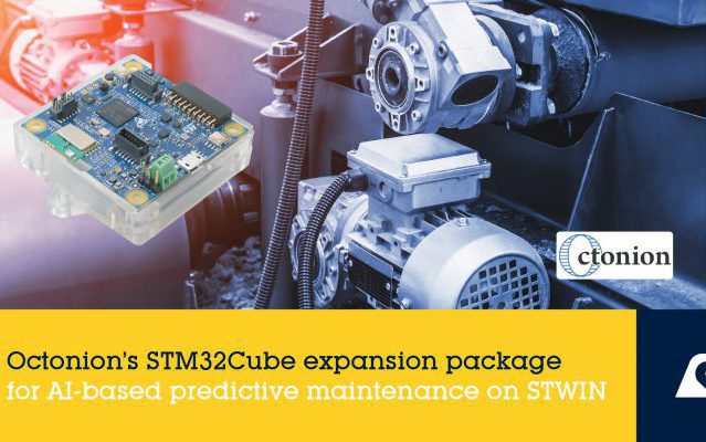 , Octonion Releases Expansion Package Dedicated to AI-Based Industrial Condition Monitoring on STMicroelectronics STM32 MCUs