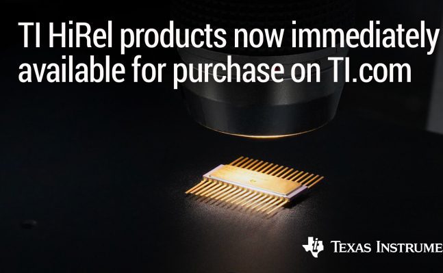 , Texas Instruments makes high-reliability products immediately available for purchase on TI.com