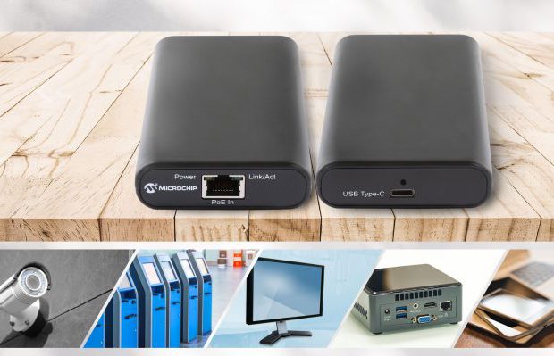 , Microchip Releases the First IEEE® 802.3bt Power over Ethernet to USB Type-C® Power and Data Adapter