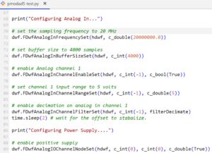, Automate Measurements with the Digilent Analog Discovery PRO